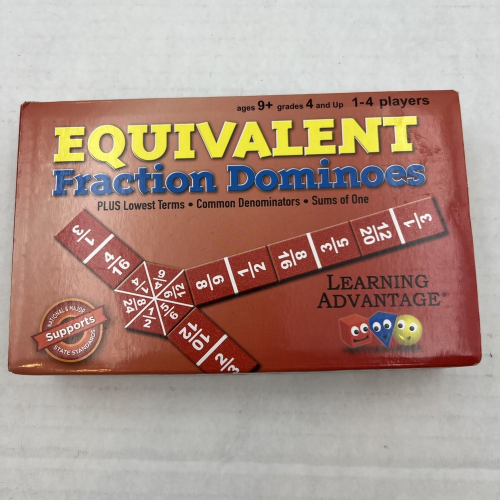 Equivalent Fraction Dominoes - Learning‎ Advantage Children's Game - 2023